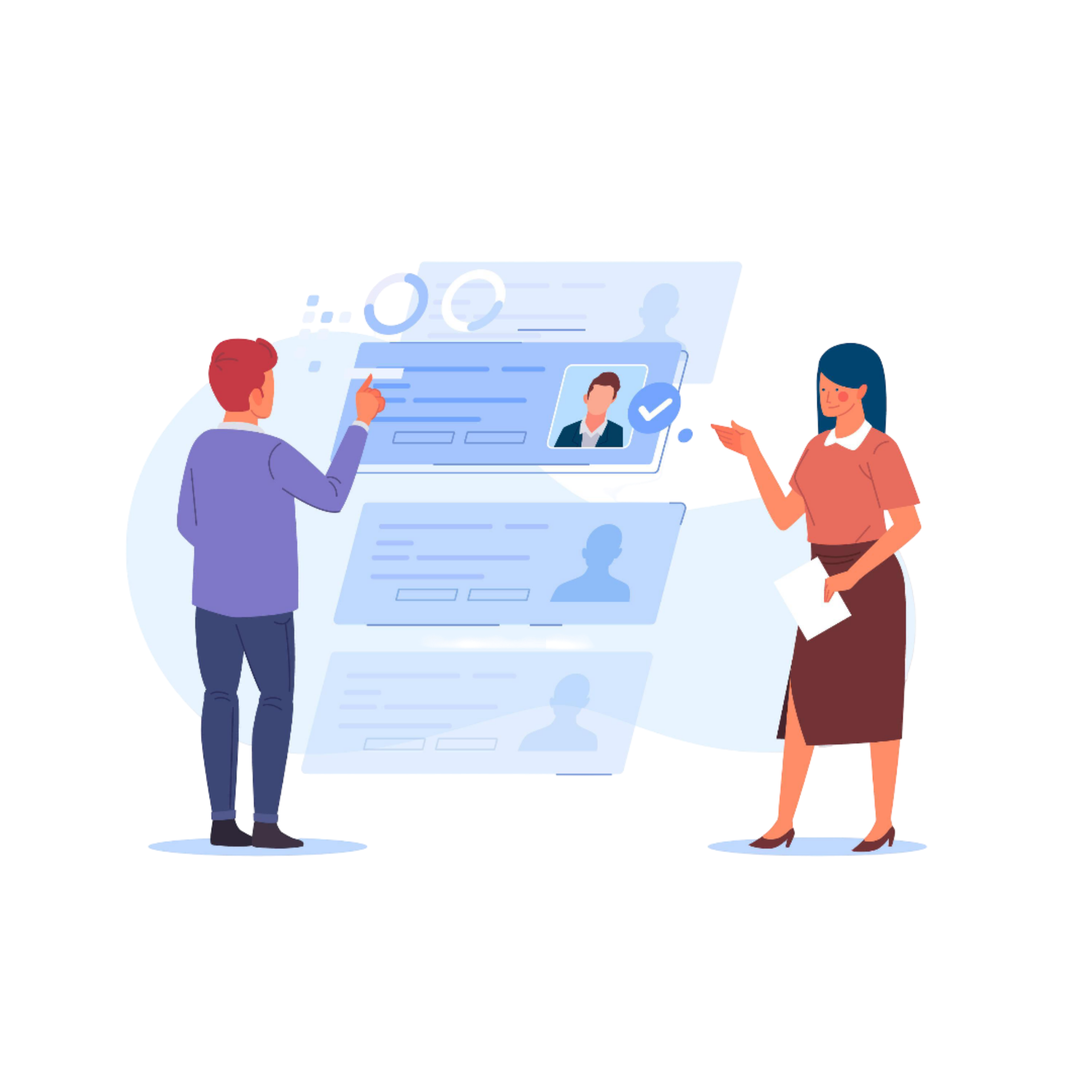 Ilustrasi fitur analisis CV otomatis SkoringCV